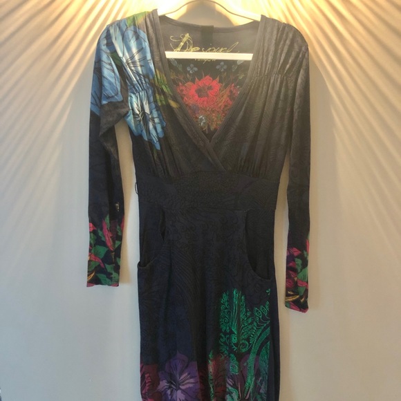 Desigual rainbow print dress. - Picture 2 of 6